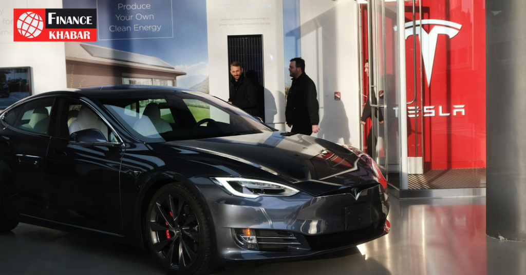 Nasdaq record highs on Tesla’s Surge Higher